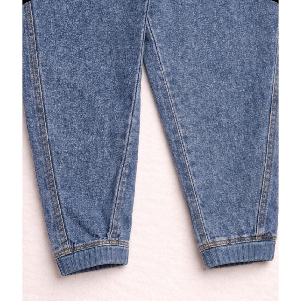Y2K‎ Barrel Leg Jeans High Rise Tapered Denim Blue Womens Size 10 Street Vintage - Picture 4 of 8